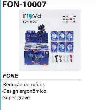 Fone de Ouvido inova c/60