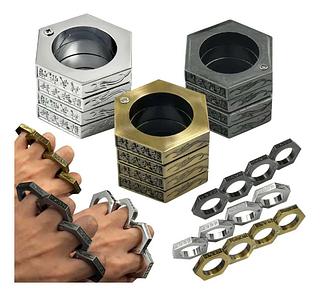 Anel Tático Retrátil Em Aço 7mm 3 Cores Disponíveis