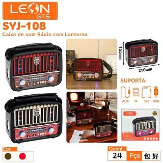 Caixa de som Rádio com Lanterna