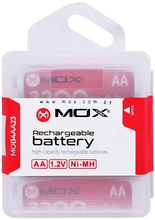 Pilha MOX AA Recarregável 2300mAh MOB4AA23 (4 Unidades)