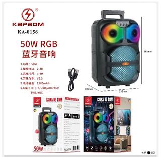 CAIXA DE SOM 50W RGB