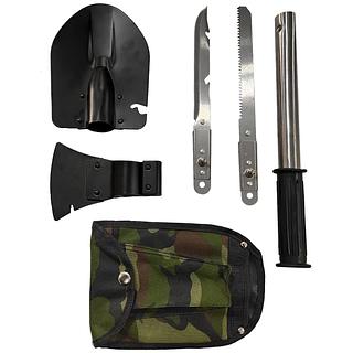 Pala Camping Portatil 4 En 1 (pala+hacha+serrucho+cuchilla)