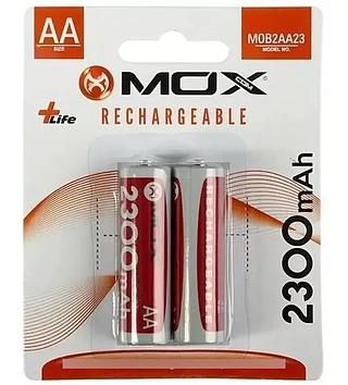 Bateria Recarregável Aa 2300mah Mox Mob2aa23