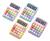 Calculadora Colorida De Mesa Simples 12 Digitos Pequena