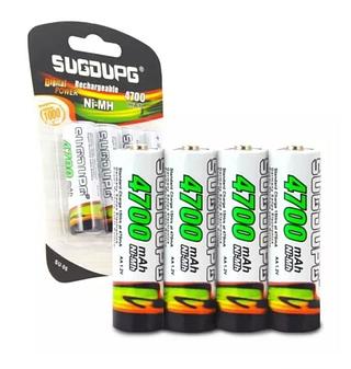 PILHA recarregável AA COM 4 4700MAH