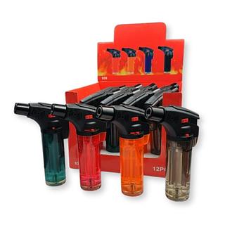 Caixa / Display de Isqueiro Maçarico Grande uma Chama com 12 und